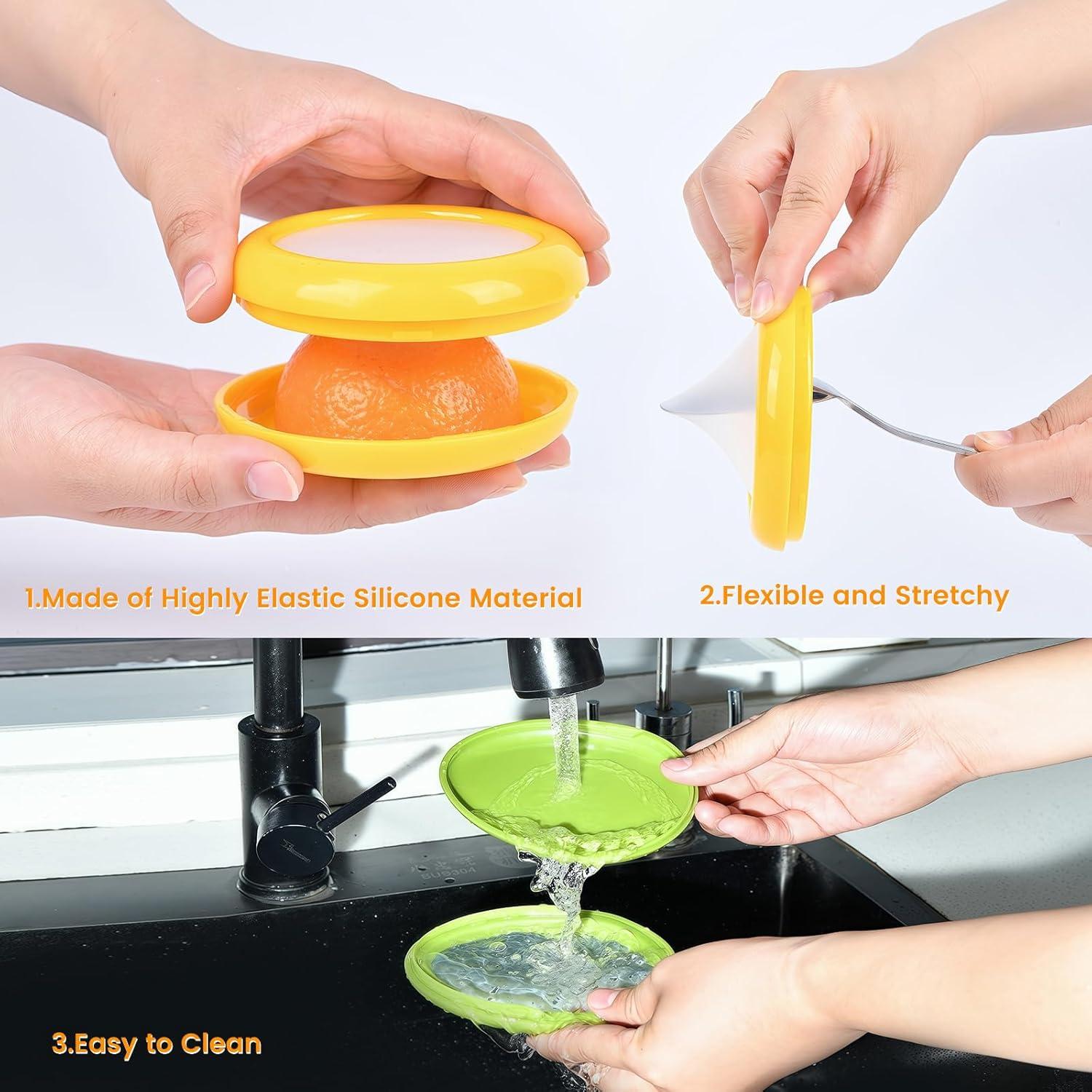 Contenedores de Almacenamiento TESACOT - 4 Piezas para Frutas y Verduras