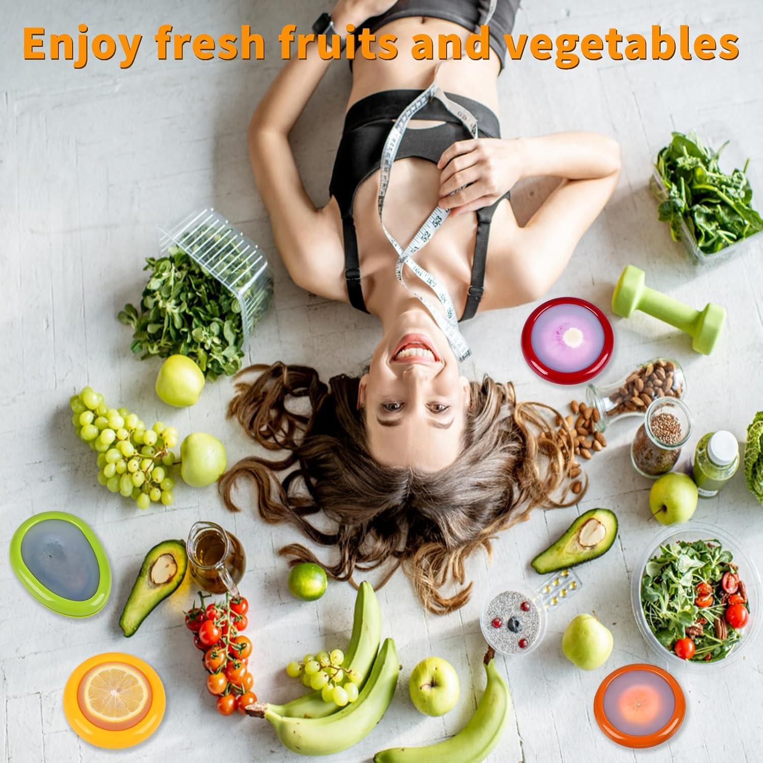 Contenedores de Almacenamiento TESACOT - 4 Piezas para Frutas y Verduras