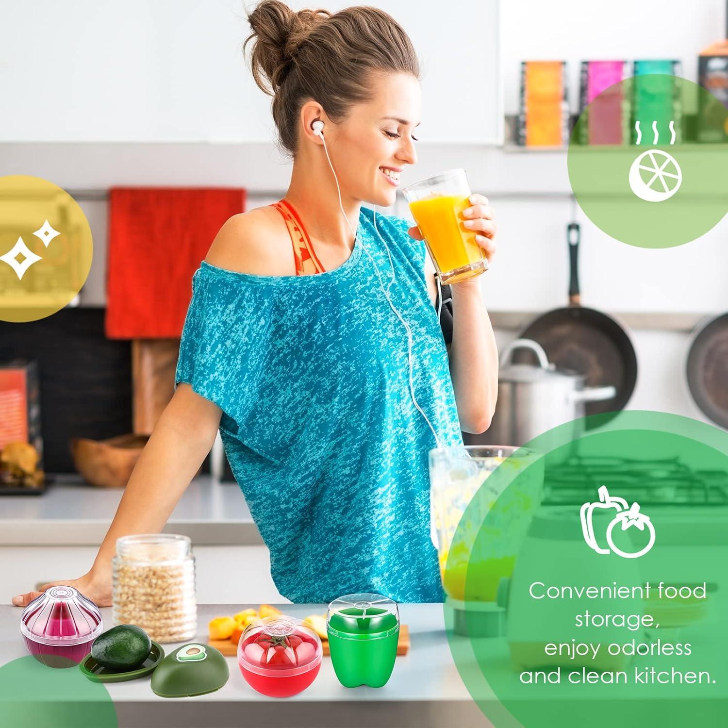 Contenedores de Almacenamiento de Frutas y Verduras Patelai - 4 Piezas