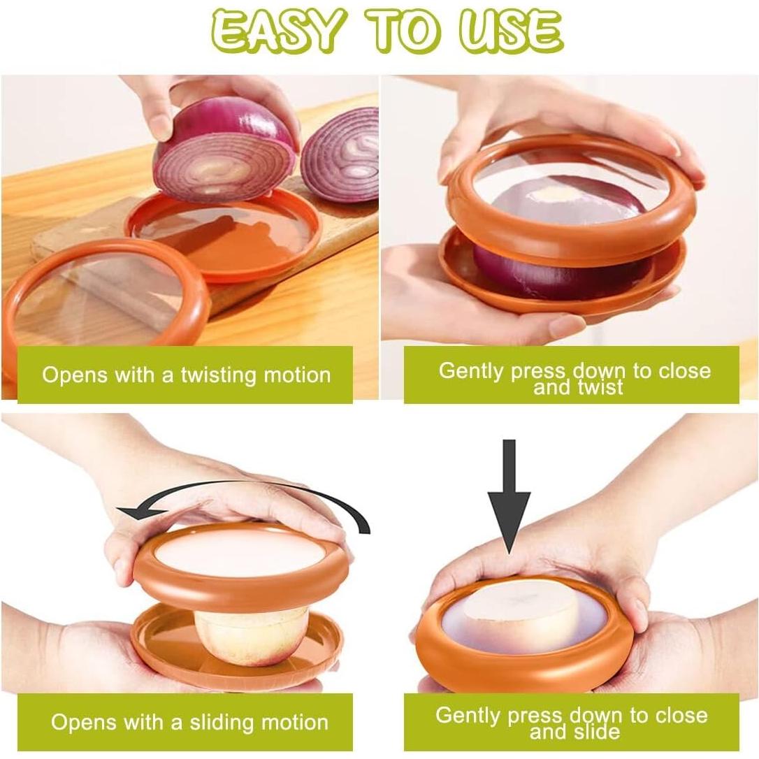 Contenedores de Almacenamiento LINXIU para Frutas y Verduras 2 Piezas