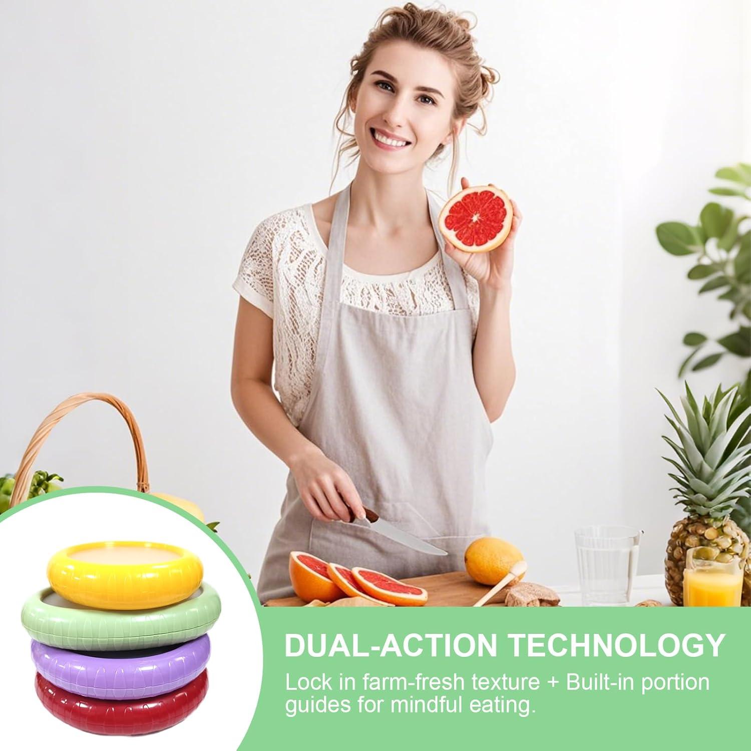 Contenedor de Almacenamiento de Frutas AWLGAK en Forma de Manzana