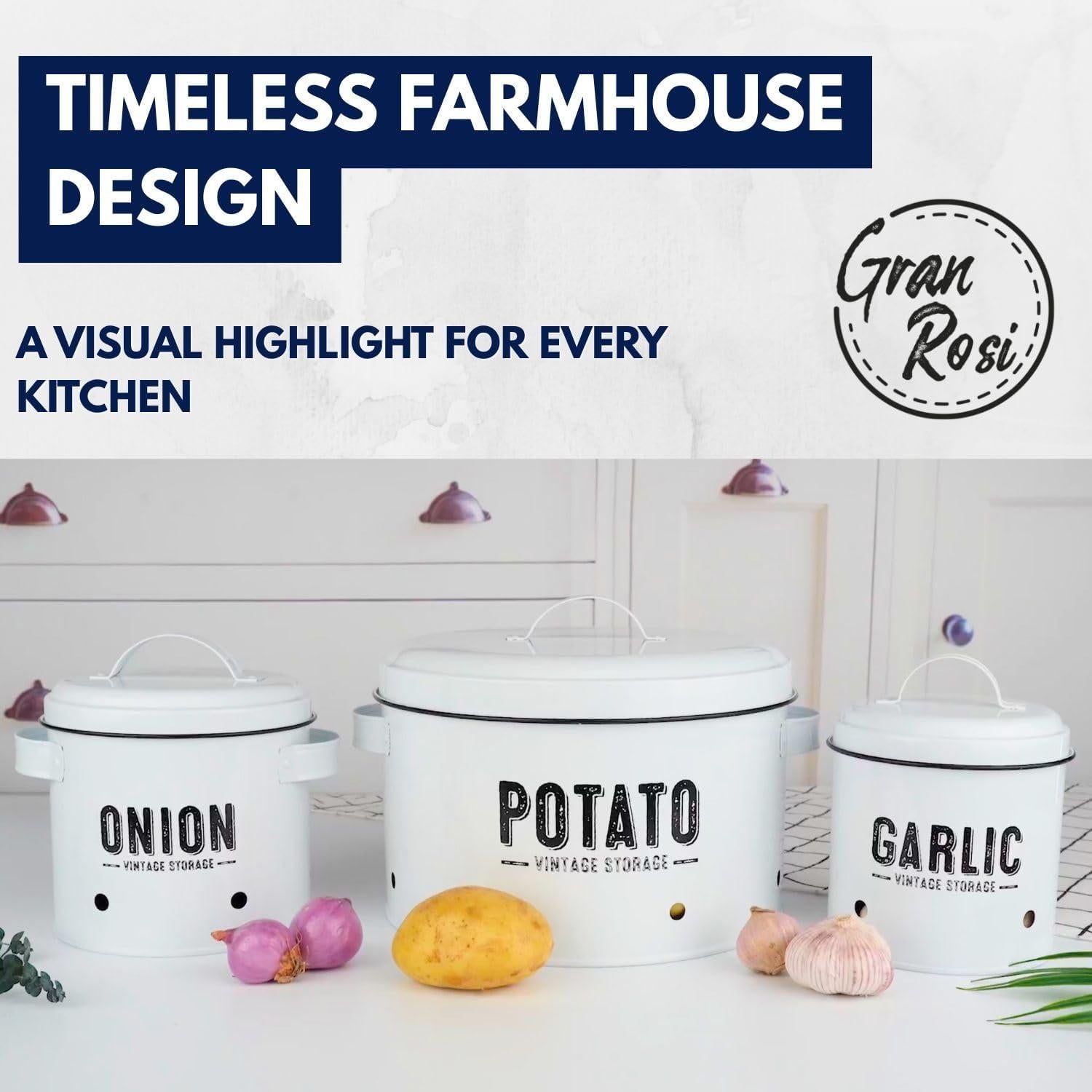 Conjunto de Almacenamiento de Verduras Granrosi - 3 Contenedores