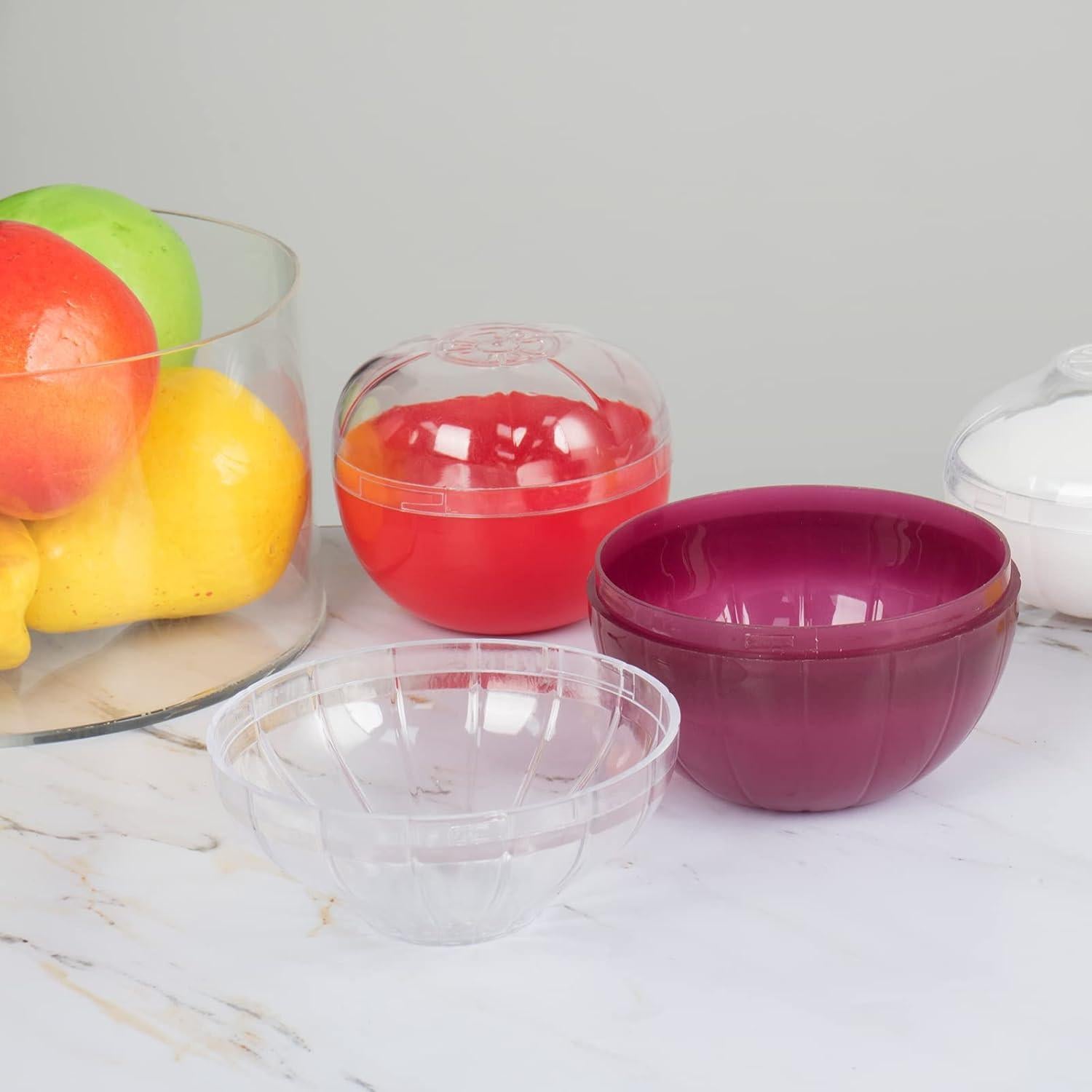 Contenedores de Almacenamiento de Frutas y Verduras Lxmxgk - 4 Piezas Sin BPA