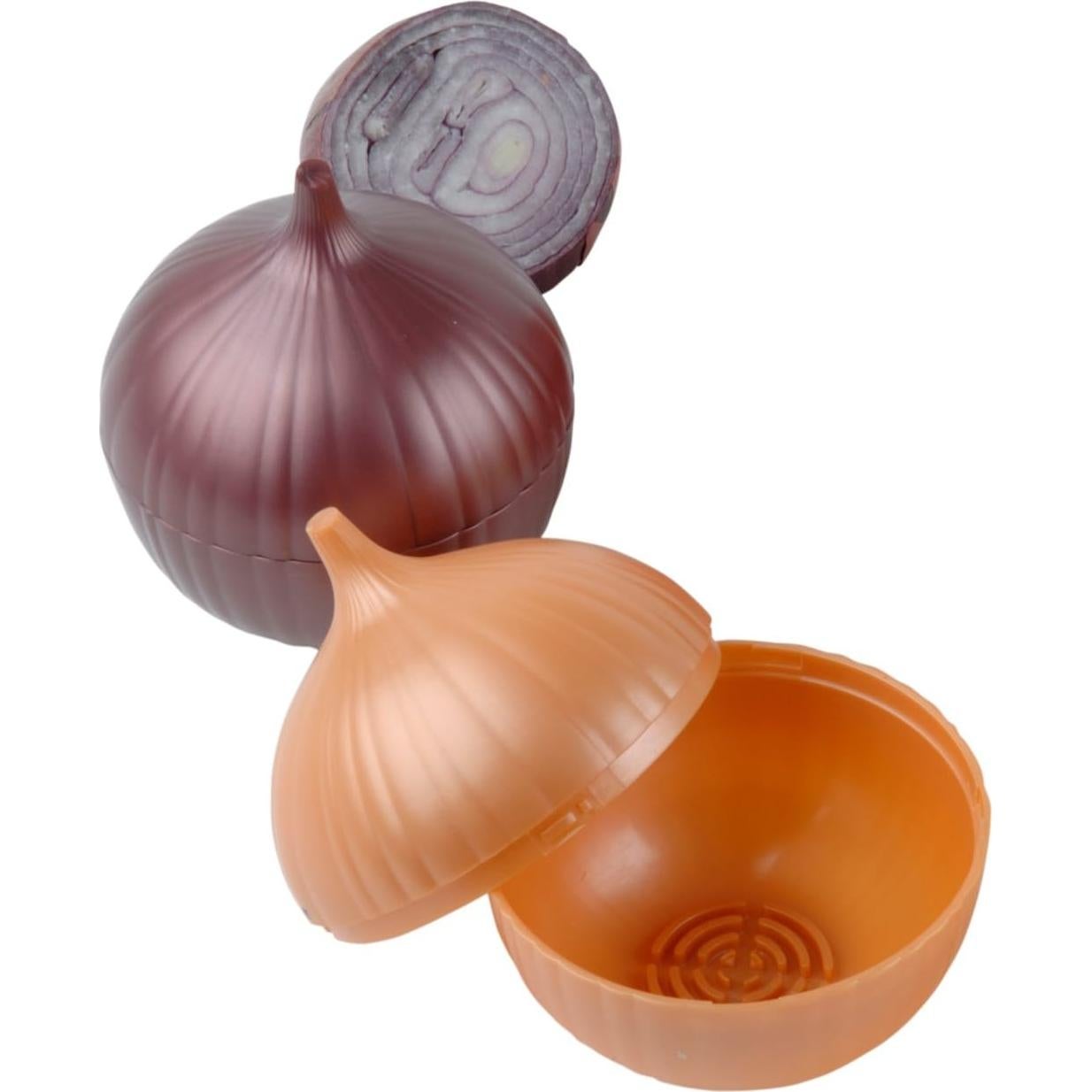 Set de 4 Ahorradores de Alimentos Hutzler - Cebolla, Tomate, Ajo