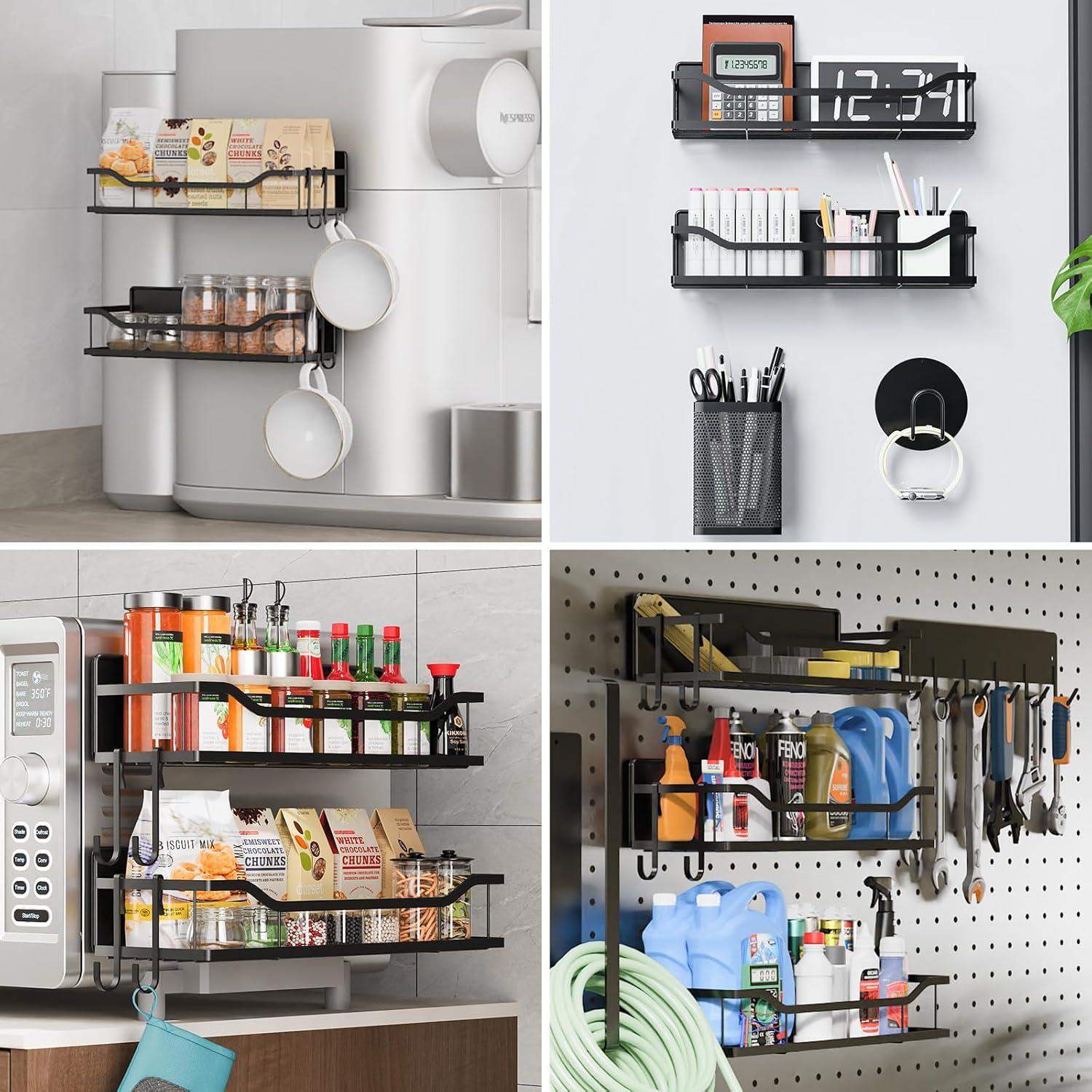 Estantes Magnéticos Bwesdero 8PCS Organizador Sin Taladro 5kg