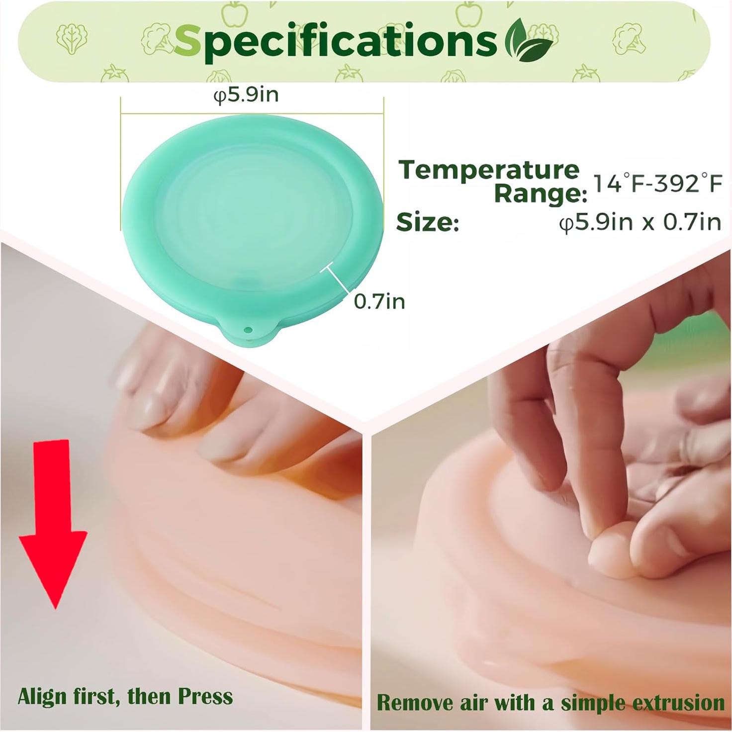 Contenedores de Almacenamiento de Silicona Ritastar - 2 Unidades