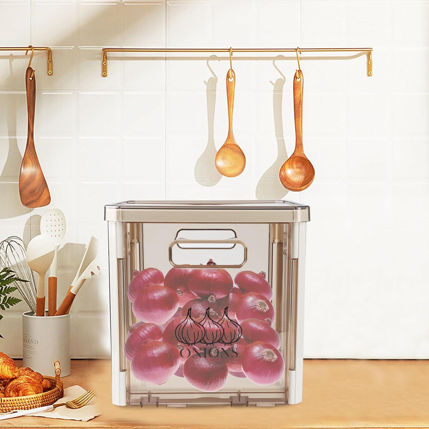 Contenedor de Almacenamiento Xbopetda para Cebollas y Papas 26.7cm