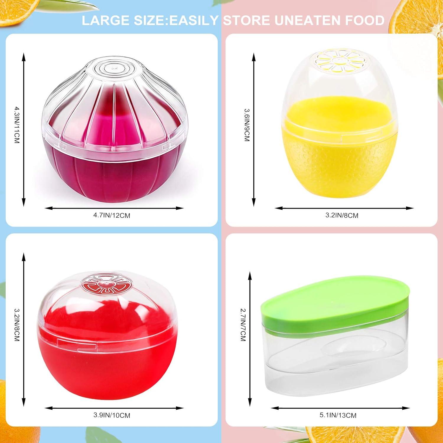 Set de 4 Contenedores de Almacenamiento para Frutas y Verduras