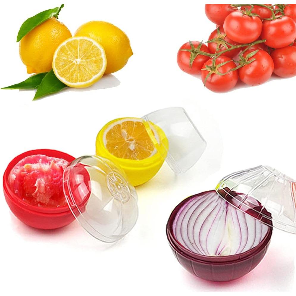Set de 4 Contenedores de Almacenamiento para Frutas y Verduras