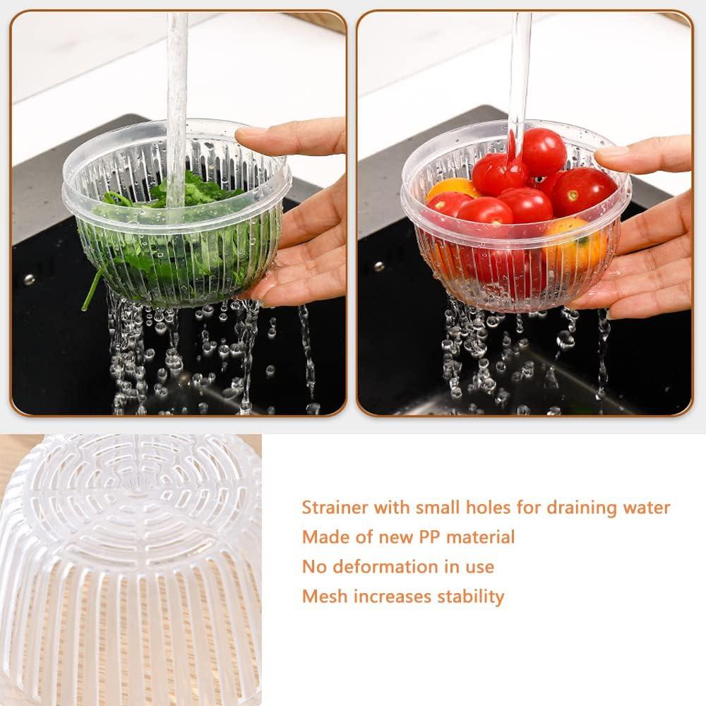 Paquete de 4 Contenedores Redondos UtySty 0.5L para Alimentos