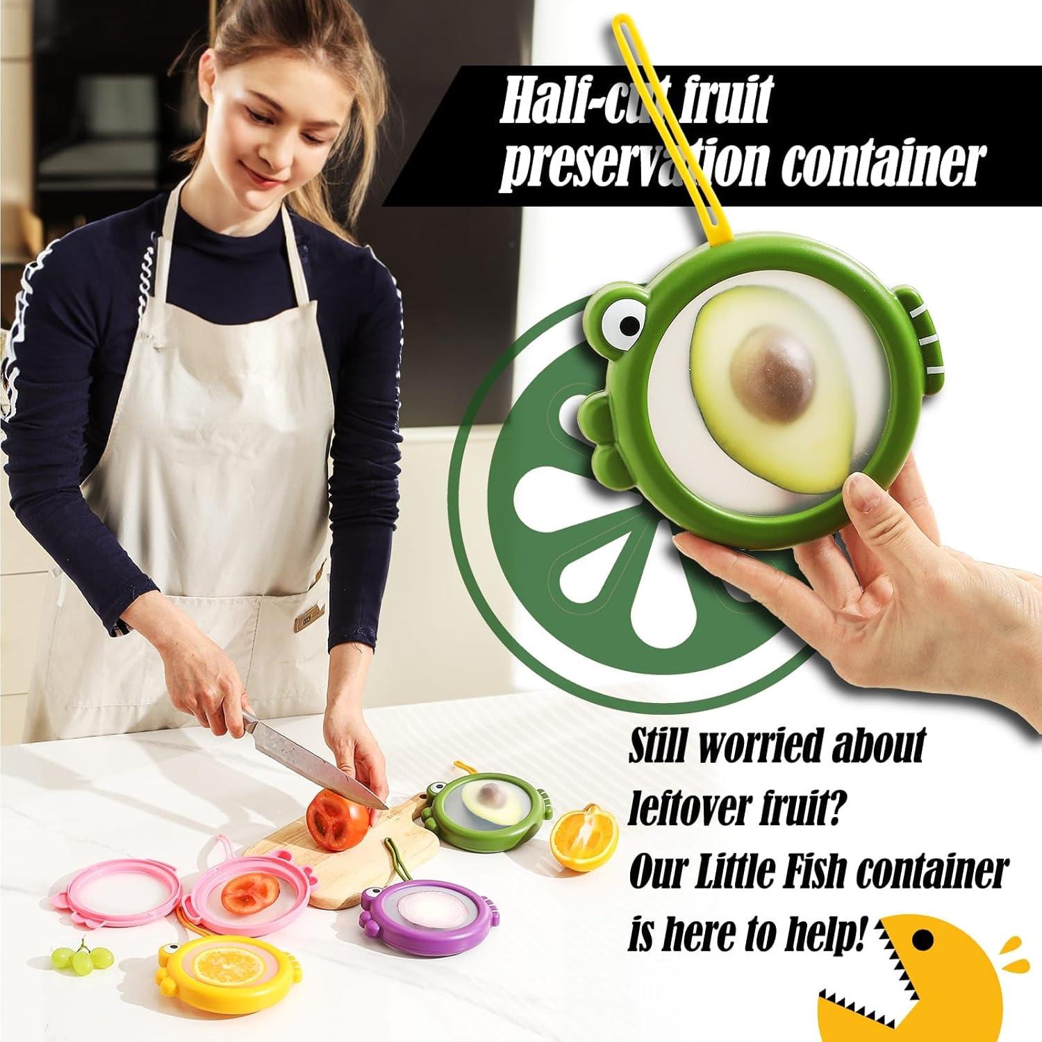 Contenedor Reutilizable Lovfult para Aguacate y Cebolla - 4 Piezas