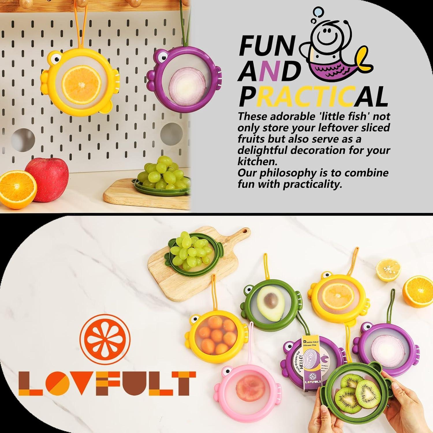 Contenedor Reutilizable Lovfult para Aguacate y Cebolla - 4 Piezas