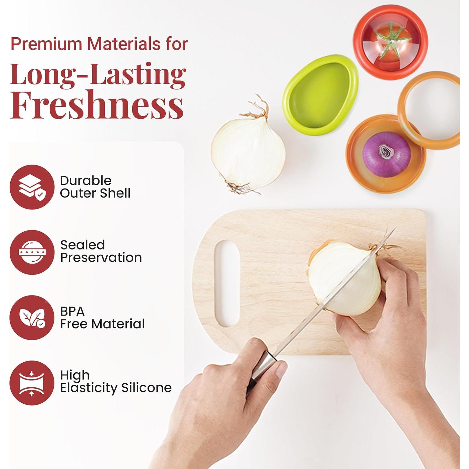 Juego de 4 Contenedores de Almacenamiento Double Wave - Antioxidante y Libre de BPA