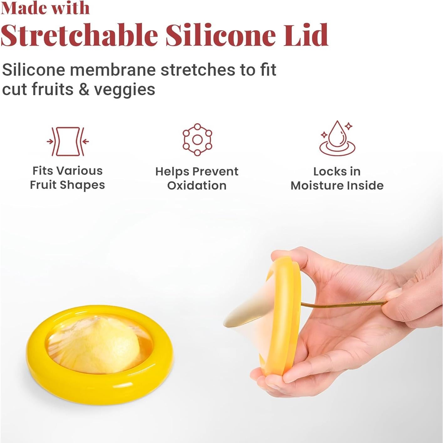 Juego de 4 Contenedores de Almacenamiento Double Wave - Antioxidante y Libre de BPA