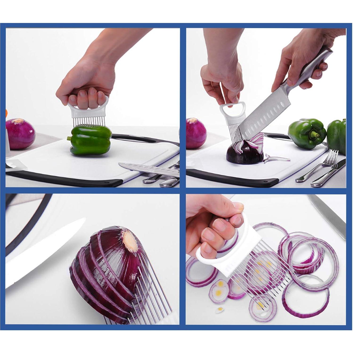 Soporte de Cebolla Multifuncional LC LICTOP - Acero Inoxidable, 2 Piezas