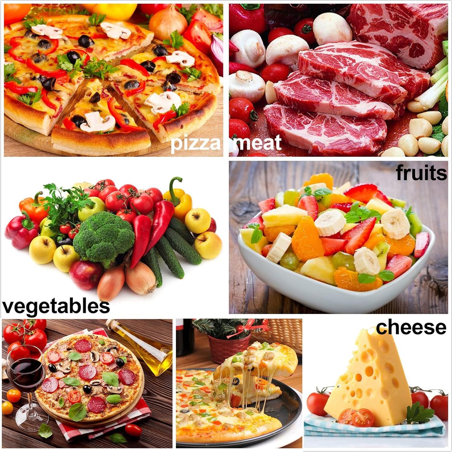 Cortador de Pizza AmHoo Ulu Mango Madera Nogal Acero Inoxidable