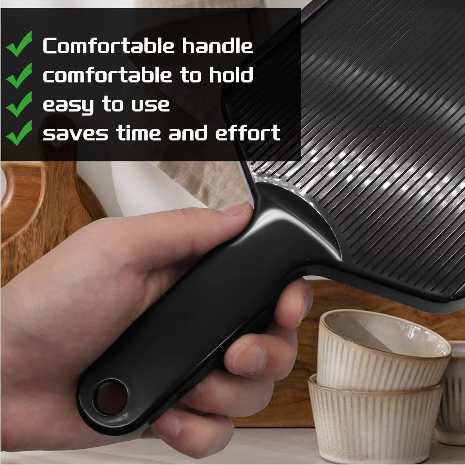 Cortador Mandolina de Mano Lahosh - Acero Inoxidable, Negro