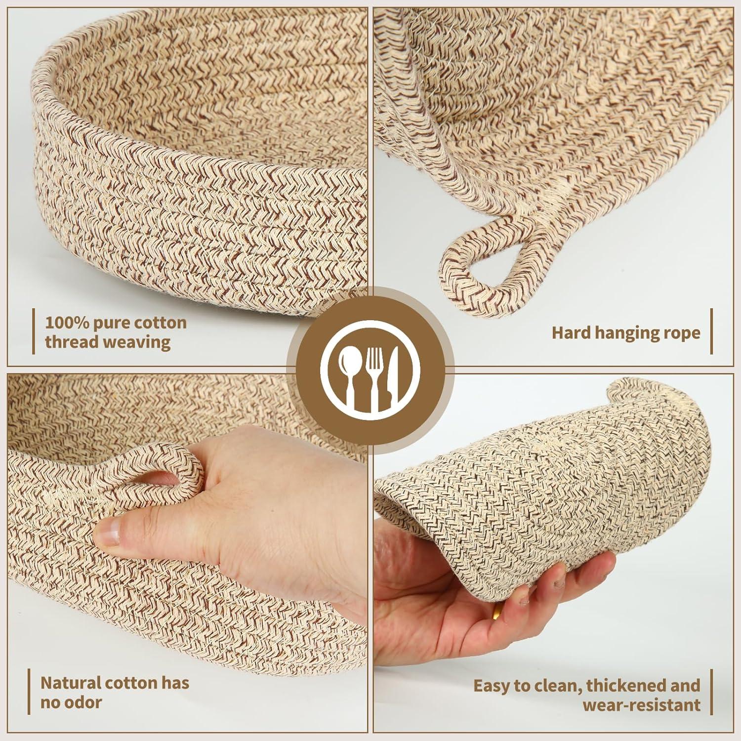 Trivetes de Algodón GICDSX 20.32 cm 6 Piezas con Canasta