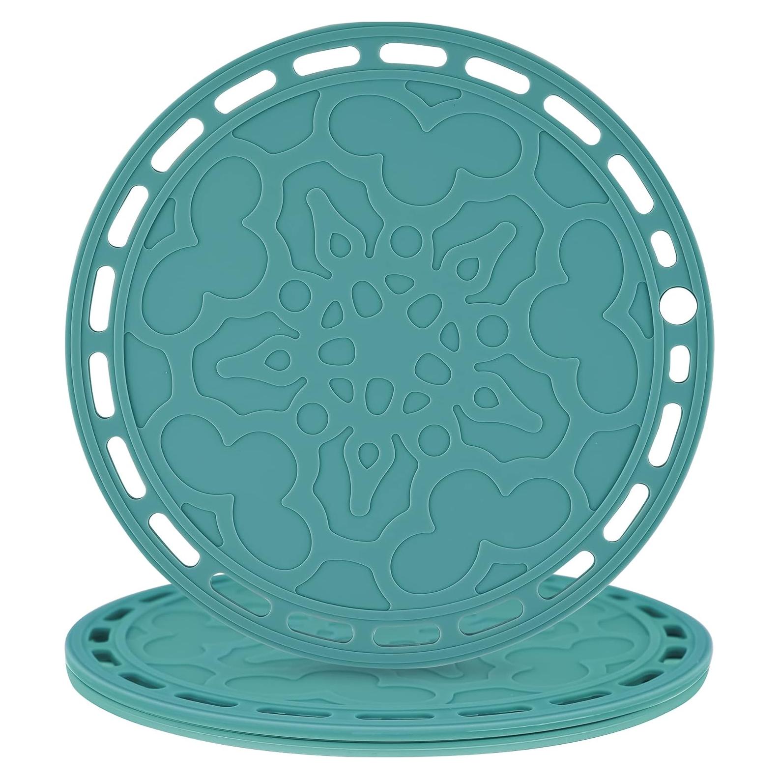 Juego de 3 Mats de Silicona Smithcraft 20cm Verde Azulado