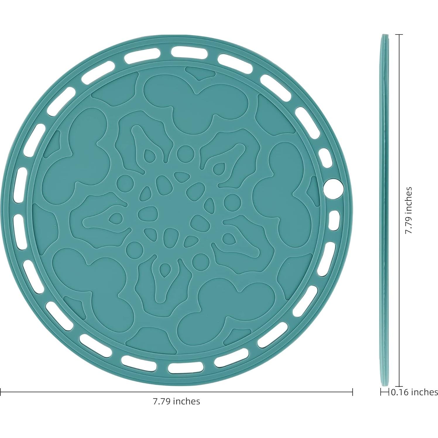 Juego de 3 Mats de Silicona Smithcraft 20cm Verde Azulado