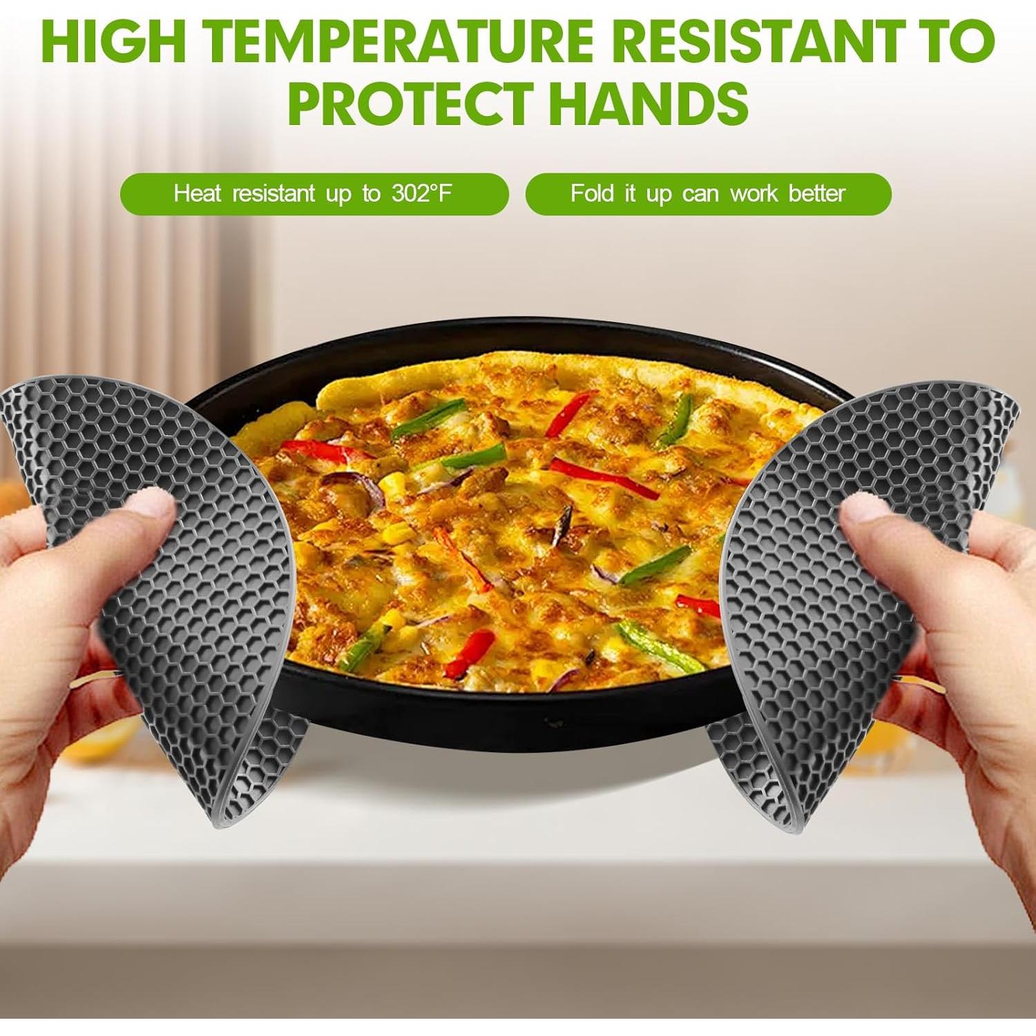 4 Trivets de Silicona Grado Alimenticio Bihijua Antideslizantes