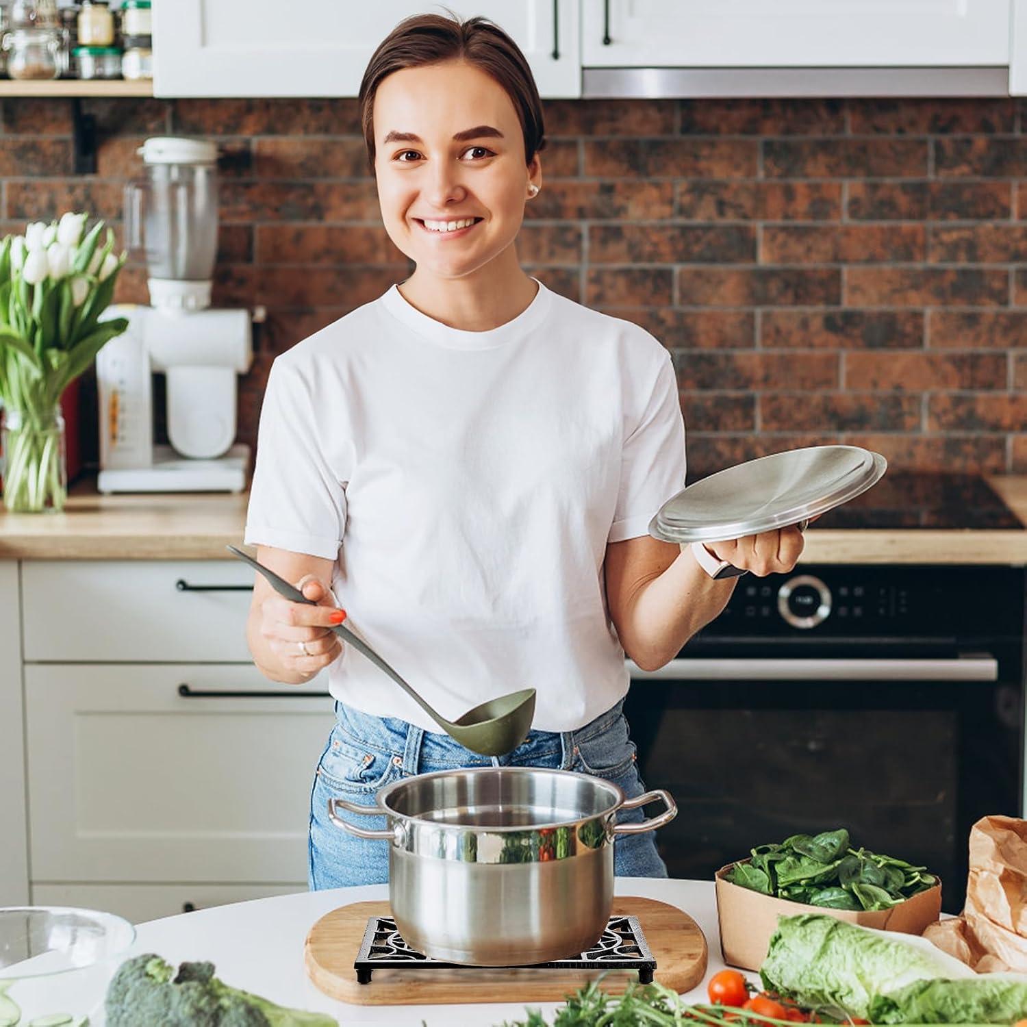 Trivet Rectangular de Hierro Fundido Fasmov 2 Piezas 23.9x15.7cm