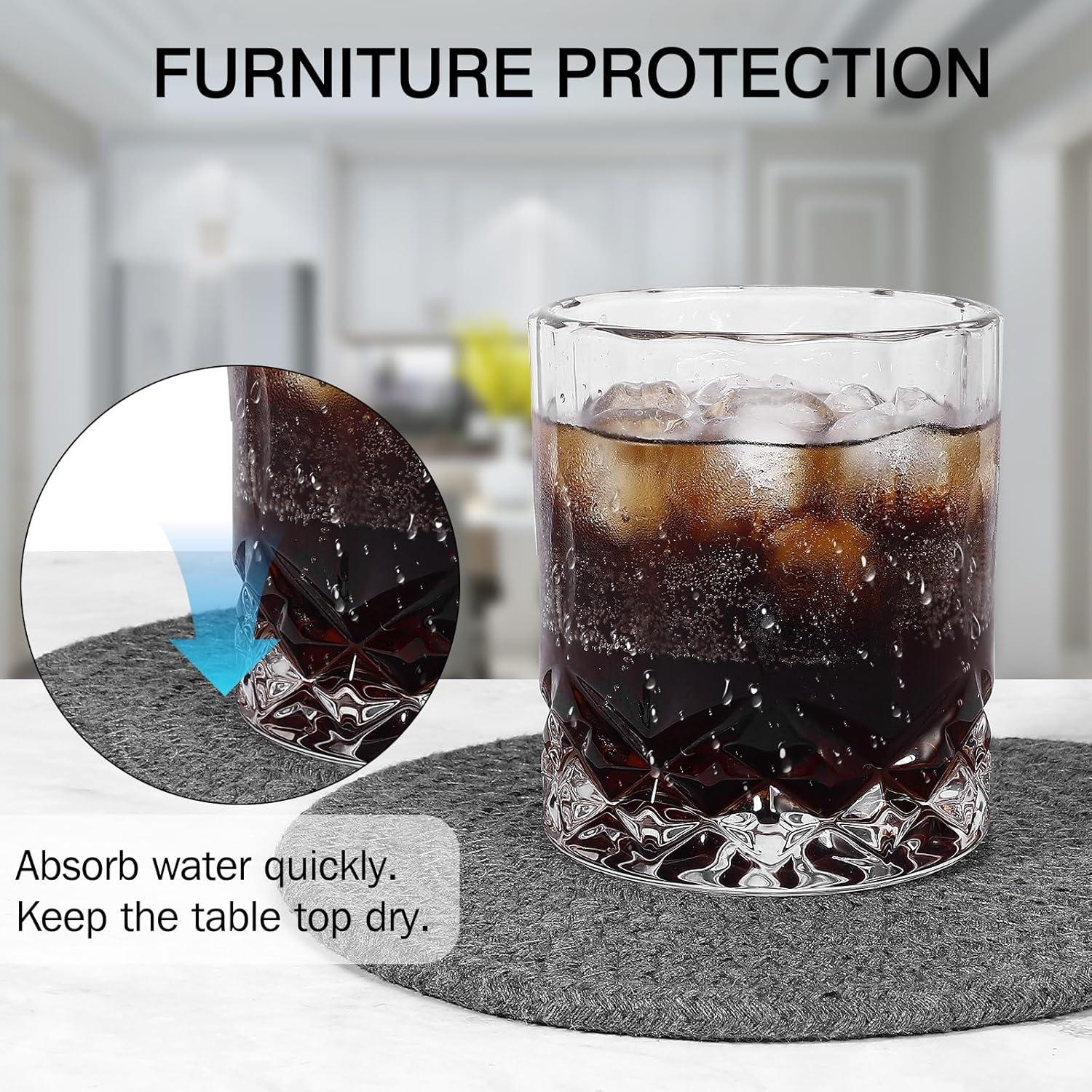 Juego de 8 Trivetes de Algodón ME.FAN 20 cm para Platos Calientes