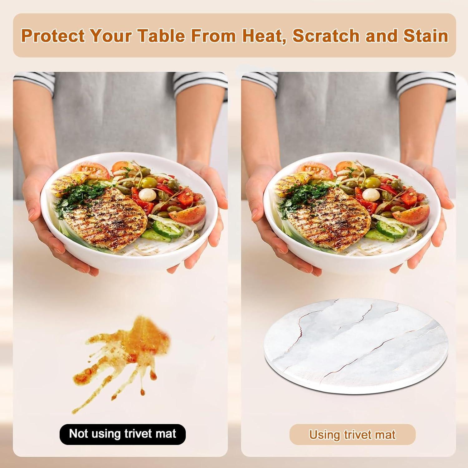 Juego de 3 Trivetes de Cerámica Furwarmy 7'' Antideslizantes