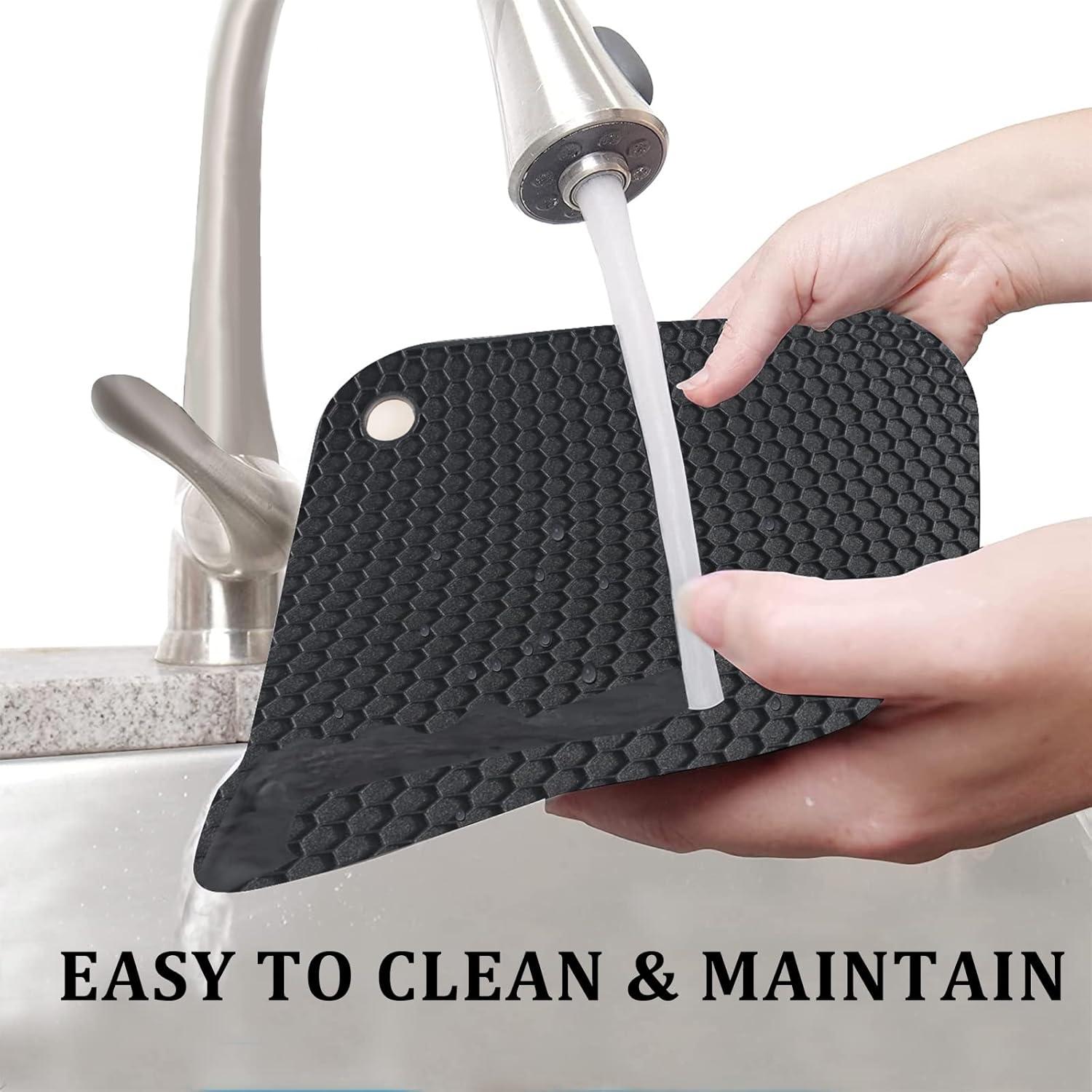 Paquete de 2 Tapetes Antideslizantes Daixers de Silicona 18 cm