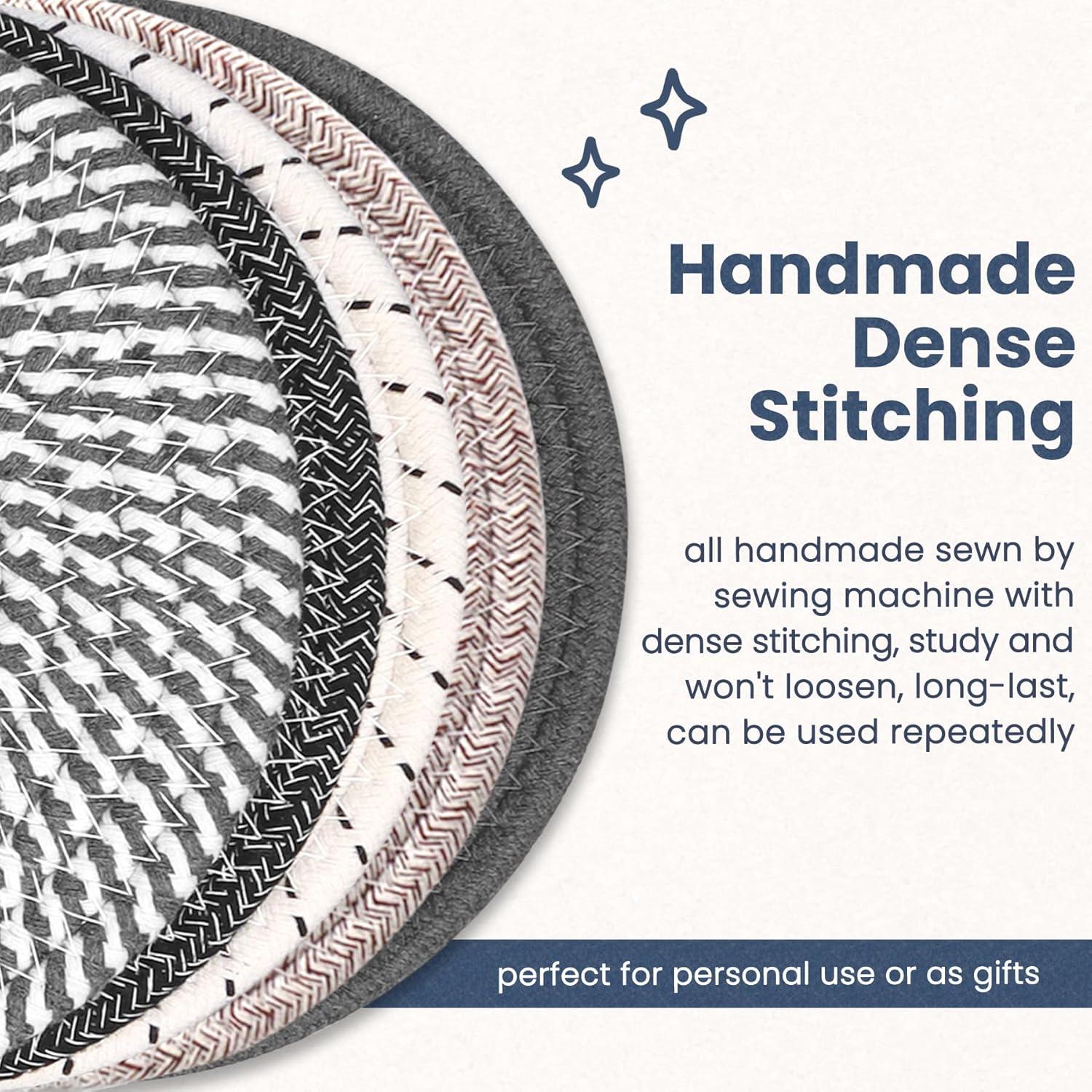 Trivetes de Cocina GravGrow 20 cm, Resistentes al Calor, 5 Pcs