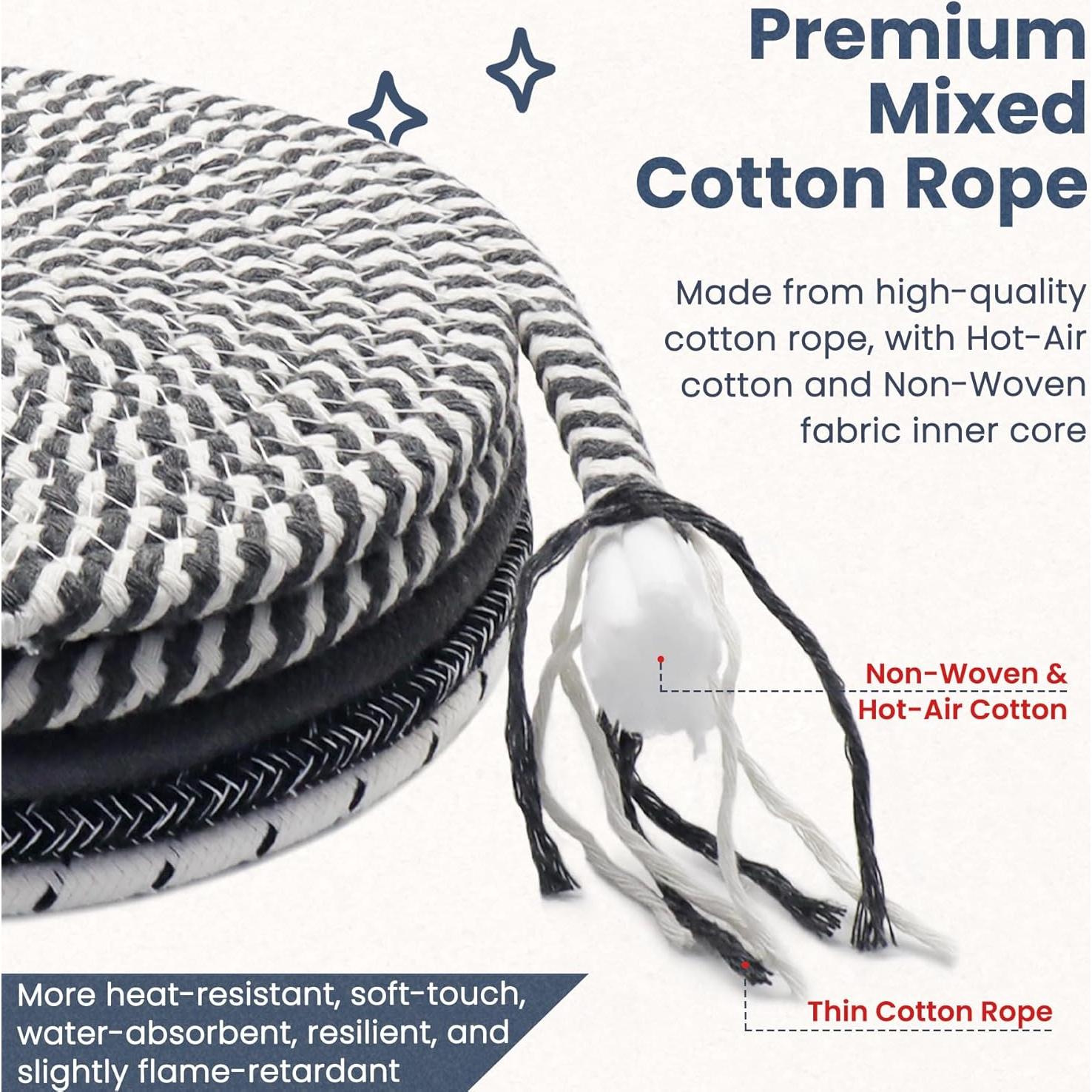 Trivetes de Cocina GravGrow 20 cm, Resistentes al Calor, 5 Pcs