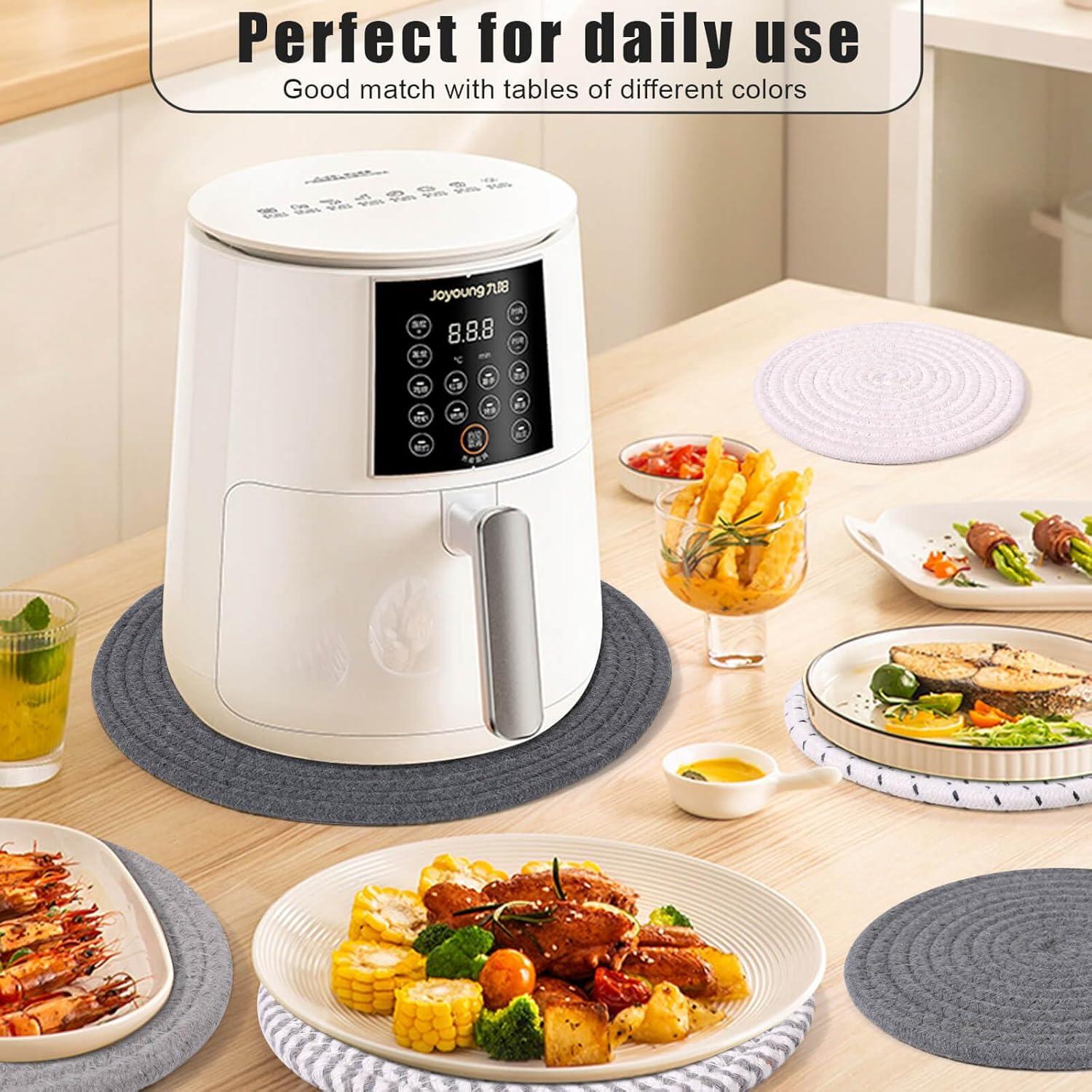 Juego de Trivetes Tejidos Billbotk 7 Piezas 30 y 18 cm Algodón