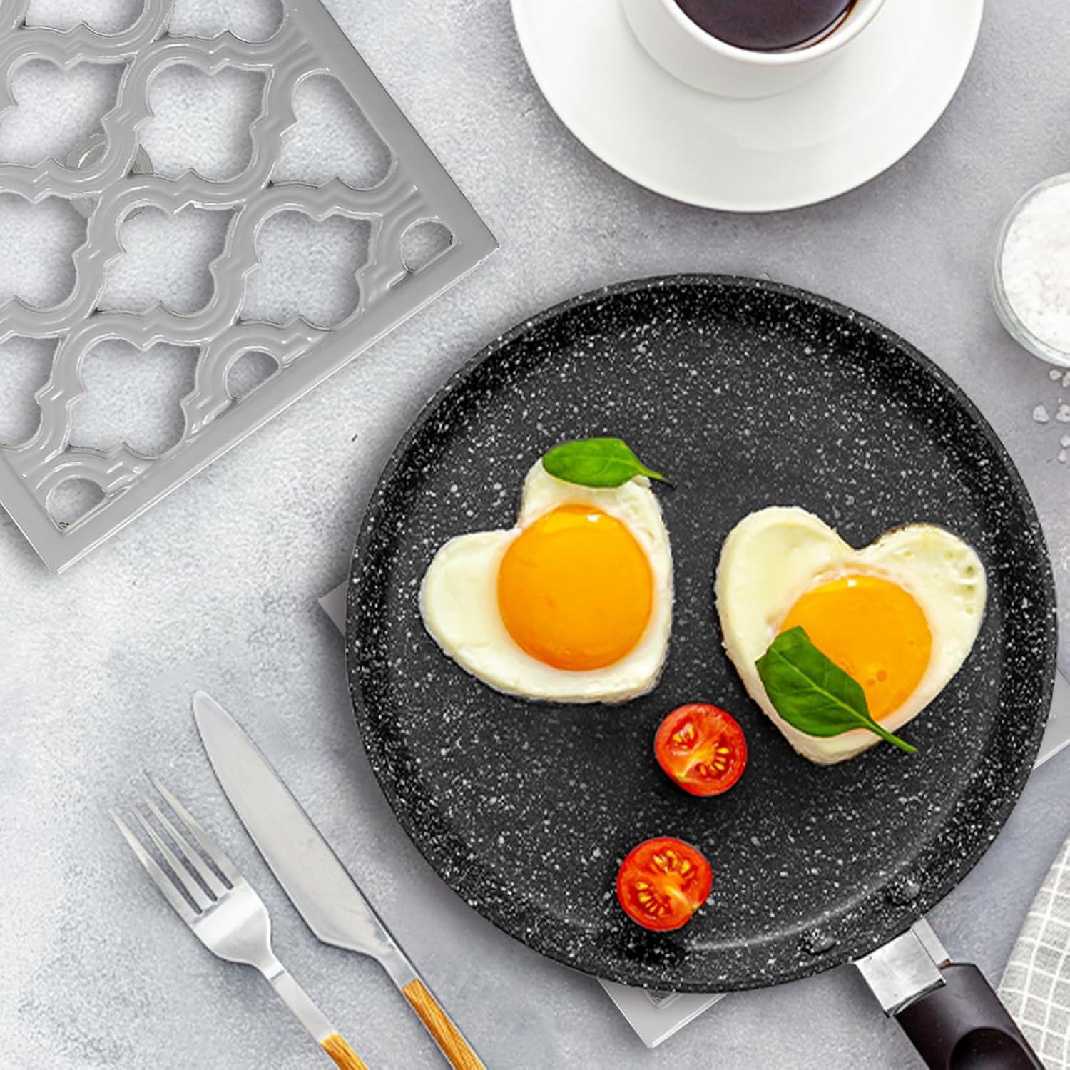 Trivet de Hierro Fundido JOGREFUL Cuadrado Gris 17.78 cm