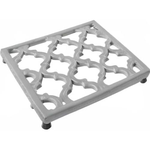 Trivet de Hierro Fundido JOGREFUL Cuadrado Gris 17.78 cm