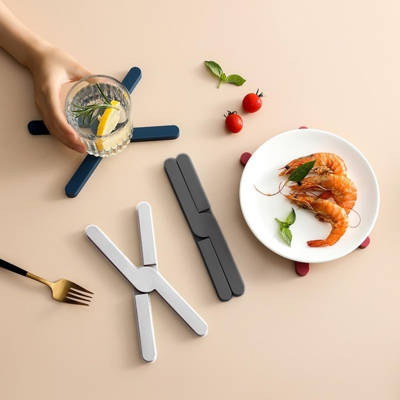 Juego de 3 Manteles de Silicona NISYOCIY Aislantes Calor