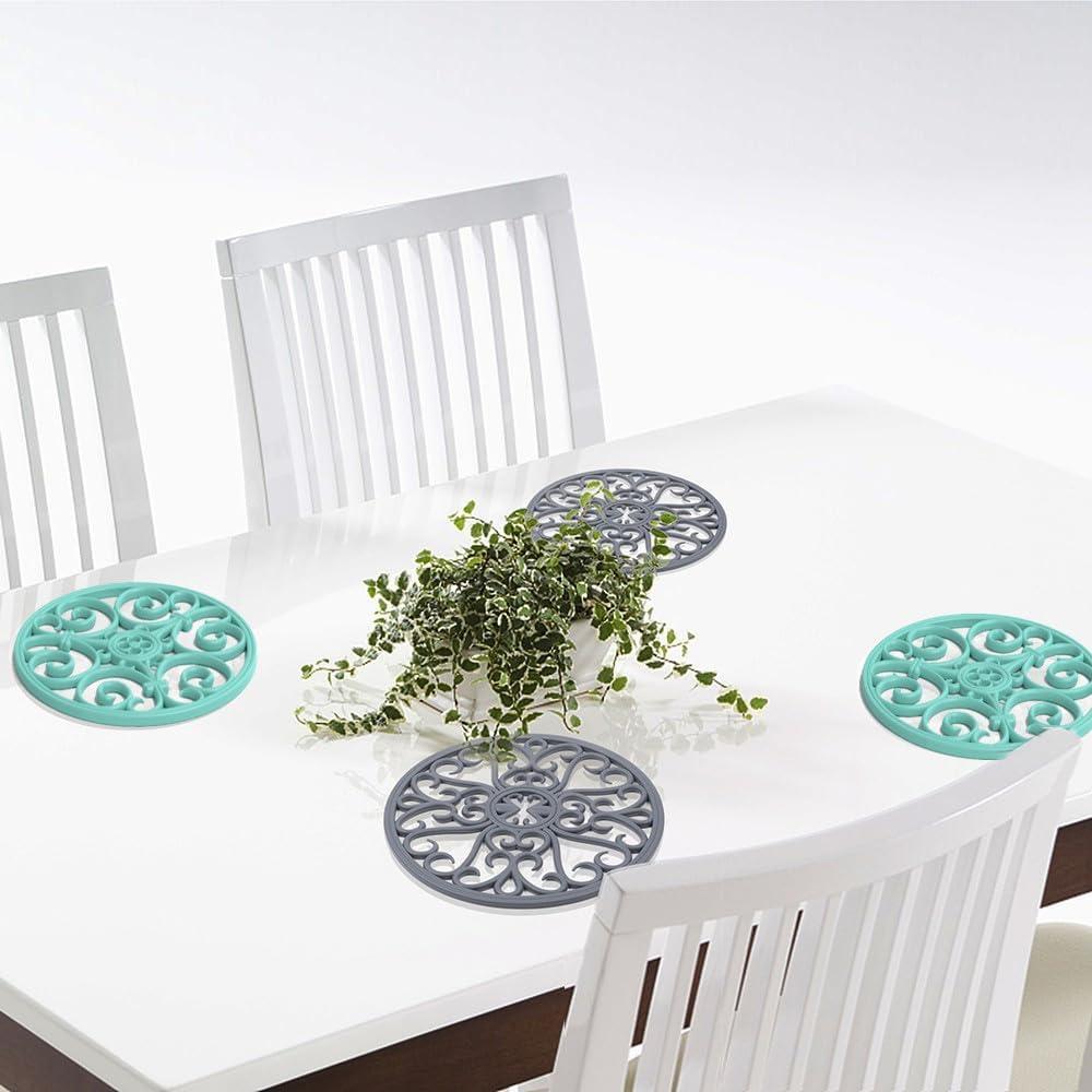 Trivete de Silicona IYYI Turquesa 20 cm Antideslizante