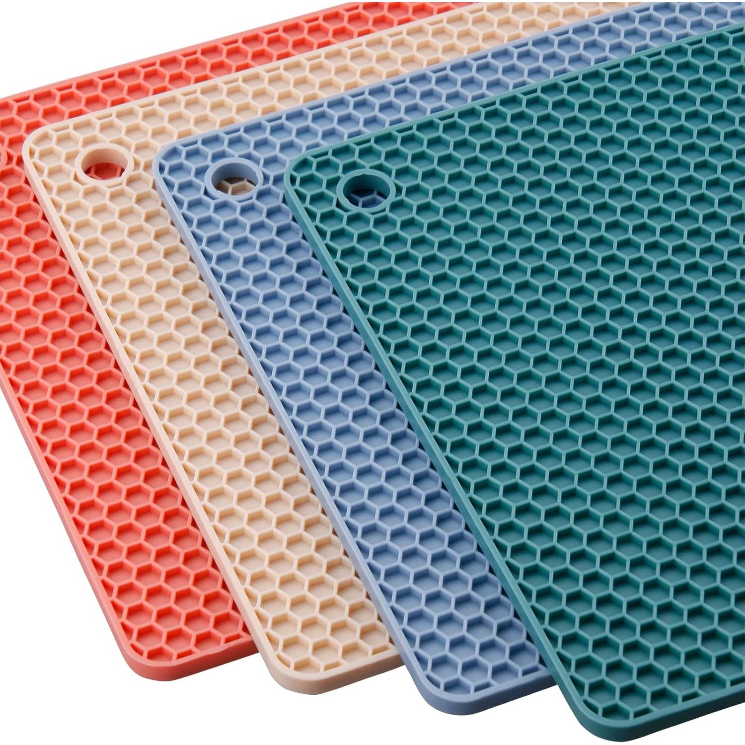 Trivetes de Silicona Smithcraft Juego de 4 Color Mezclado 18.5cm