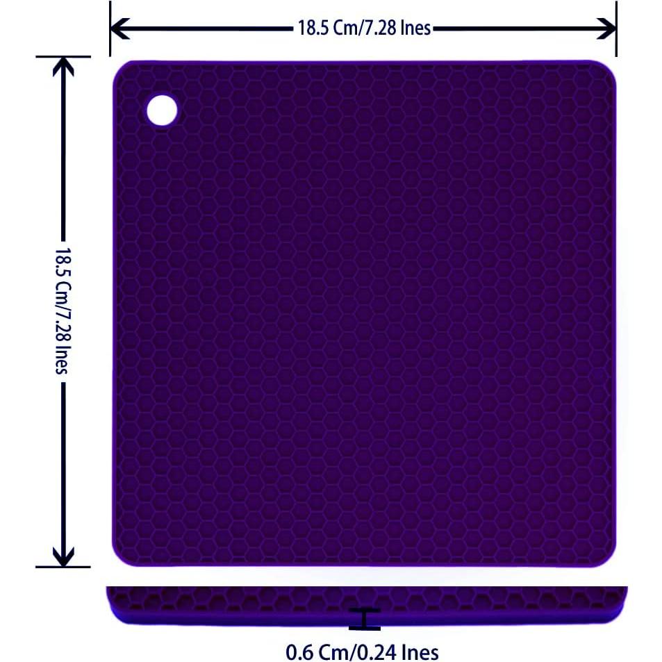 Trivetes de Silicona Smithcraft Juego de 4 Color Mezclado 18.5cm