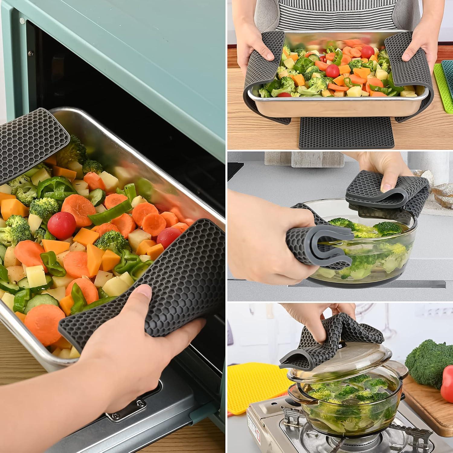 Trivetes de Silicona Smithcraft Juego de 4 Color Mezclado 18.5cm