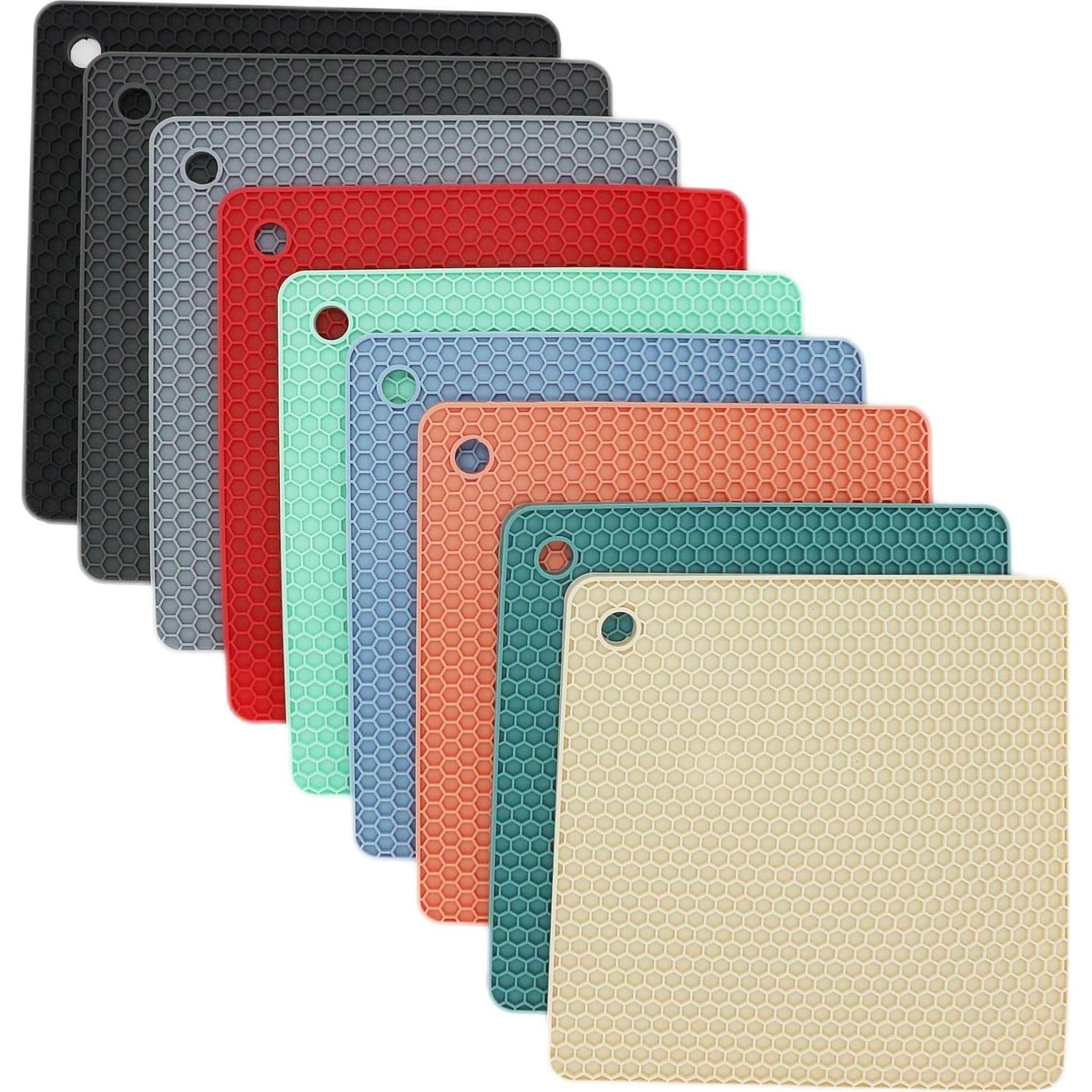 Trivetes de Silicona Smithcraft Juego de 4 Color Mezclado 18.5cm