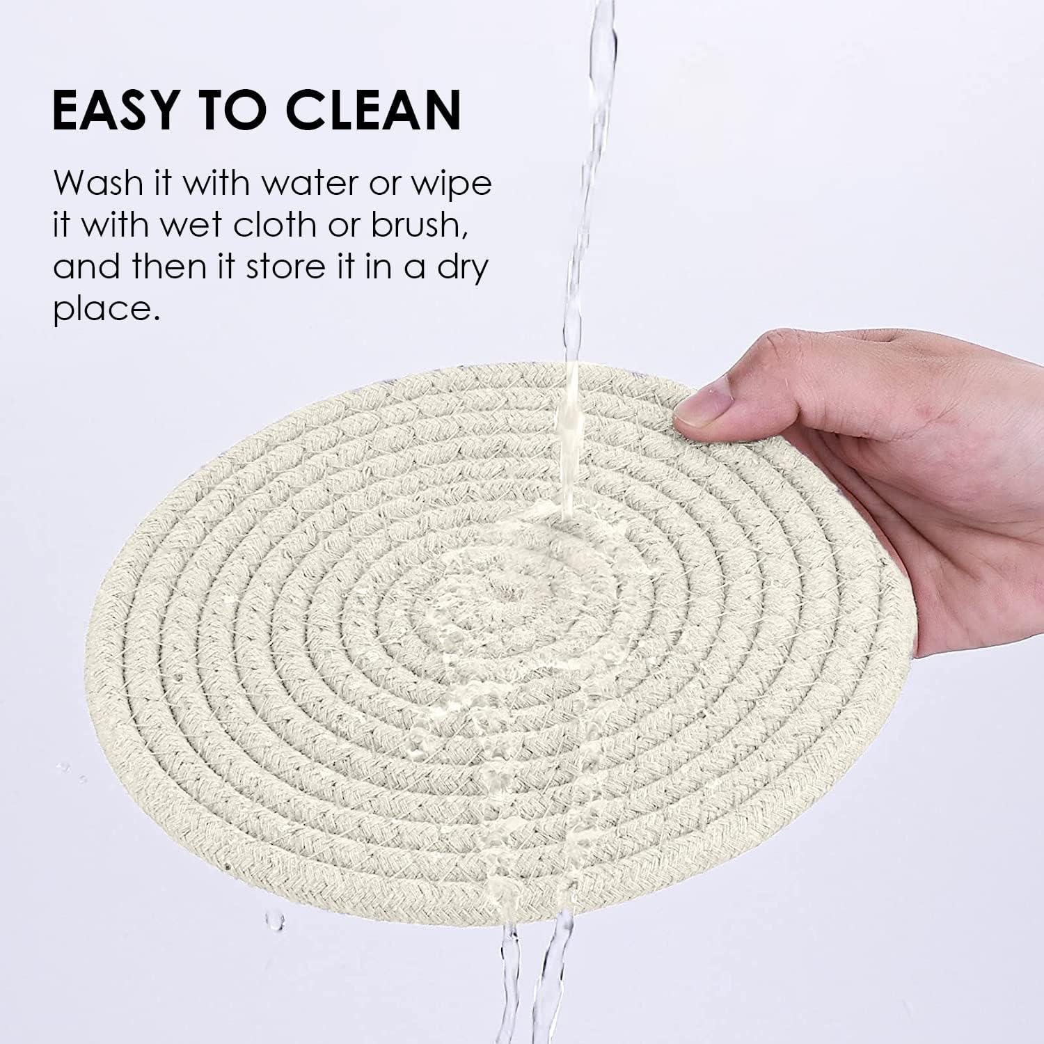 Set de 3 Trivetes Redondos Avalon Kitchen Crema 17.78 cm