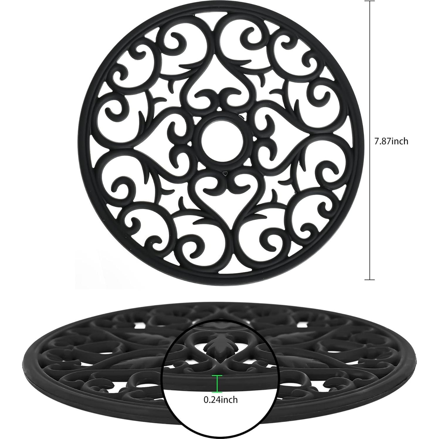 Trivetes de Silicona Smithcraft Gris - Juego de 6 Almohadillas Calientes