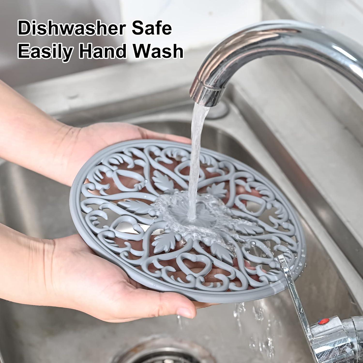 Trivetes de Silicona Smithcraft Gris - Juego de 6 Almohadillas Calientes