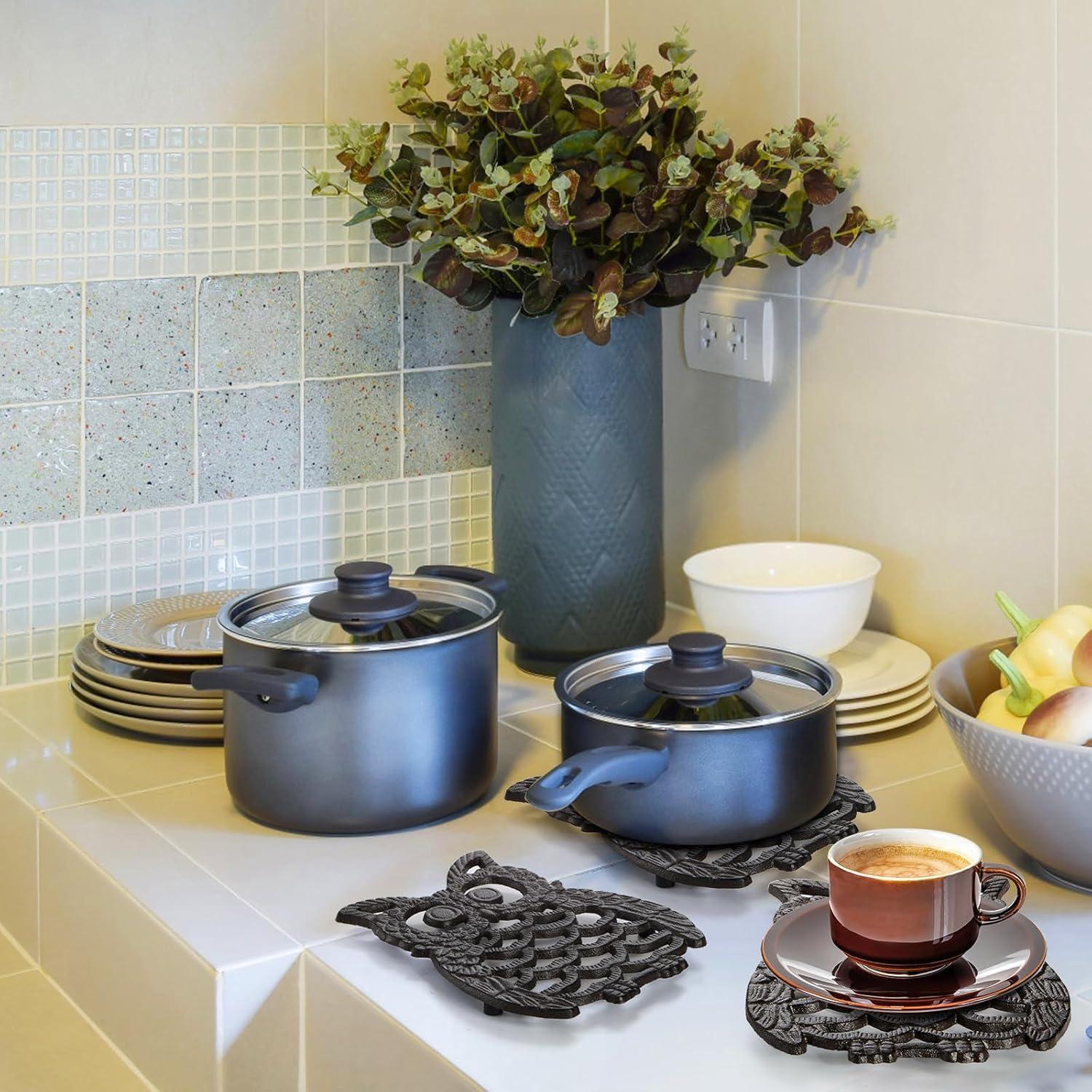 Soportes para Ollas de Hierro Fundido Hedume - 2 Pcs Antiescaldante