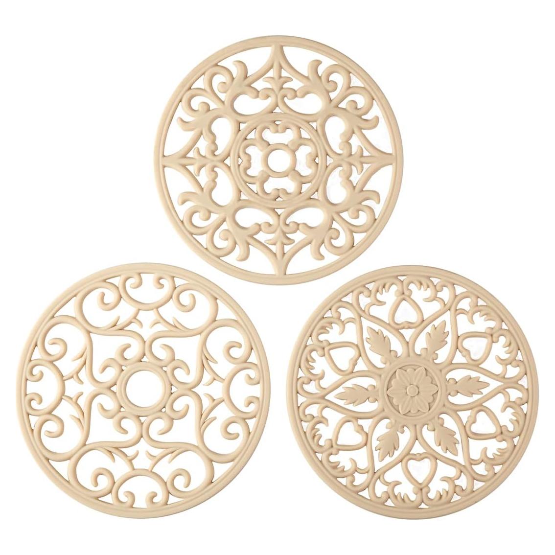 Trivet de Silicona Colinda Antideslizante 20.3 cm - Juego de 3