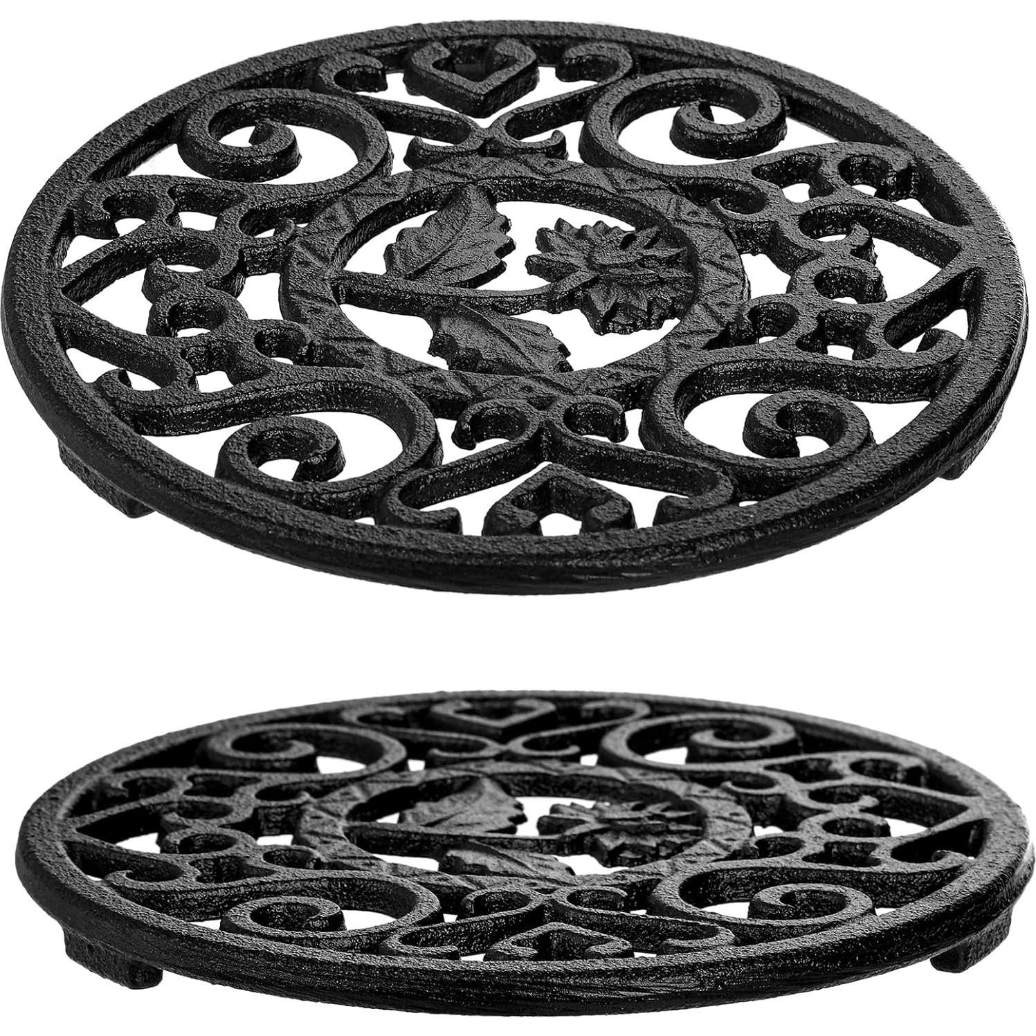 Soporte de Hierro Fundido Coloch 2 Piezas 11.7 cm Negro