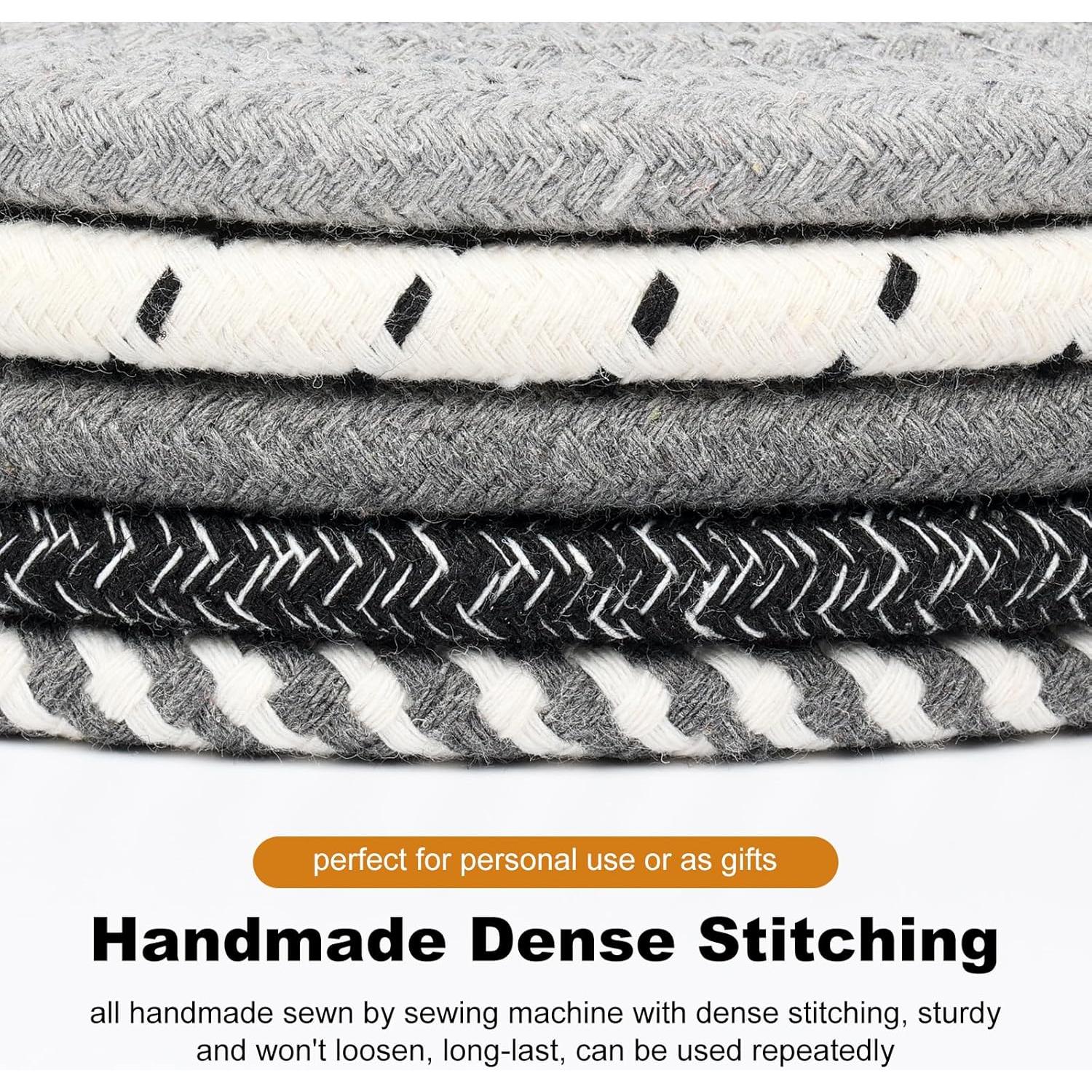 Trivetes de Algodón TIAMECH 9" Redondos Set 5 Piezas