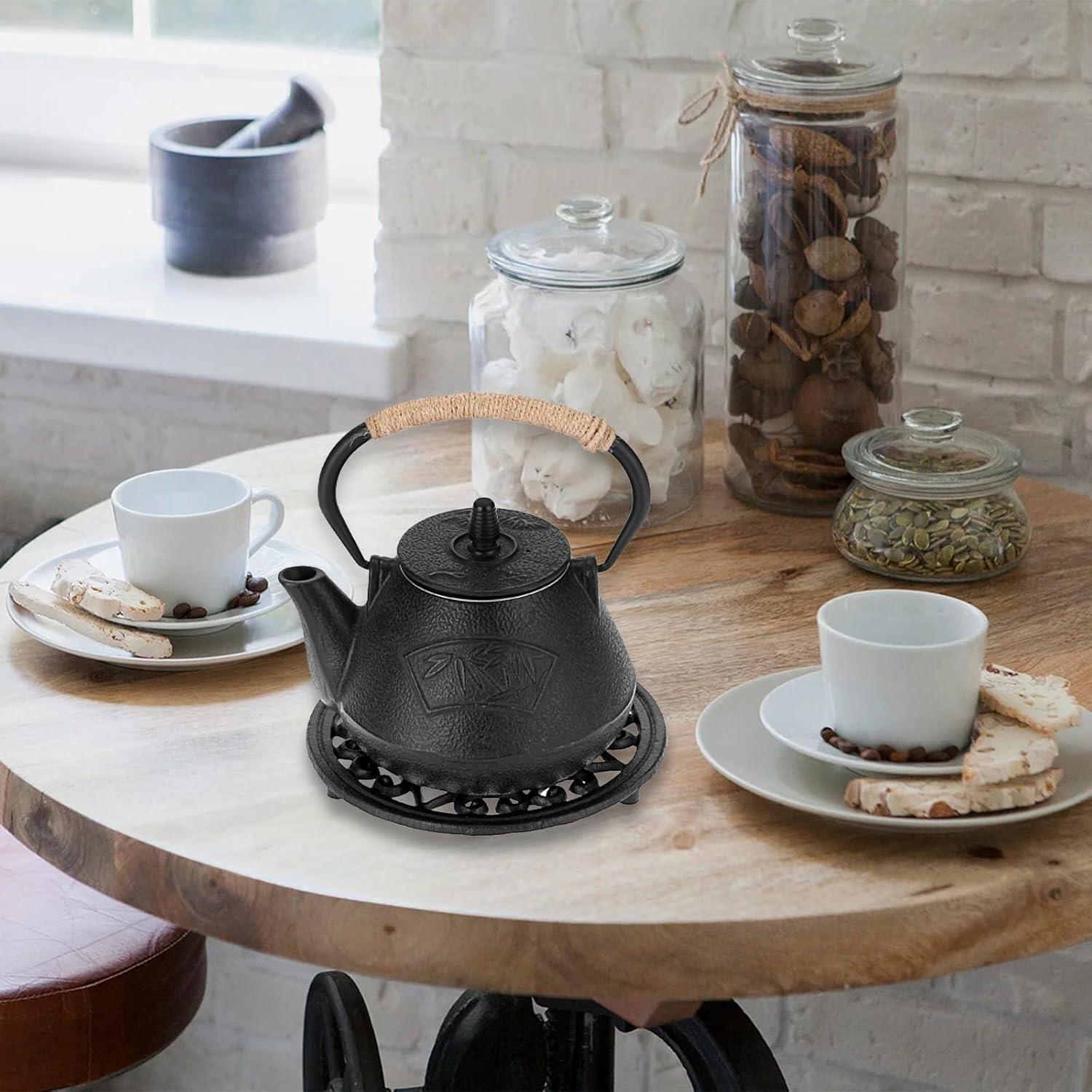 Trivet Redondo de Hierro Fundido BTSKY 17.5 cm Antideslizante