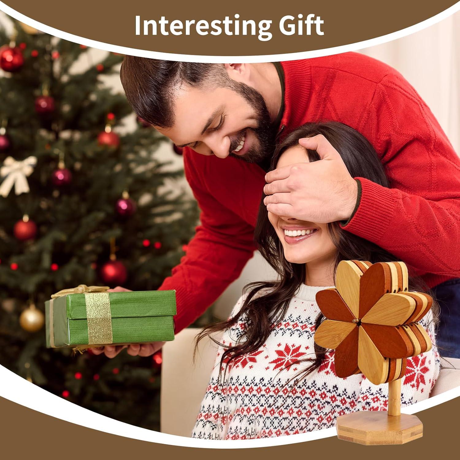 Set de 4 Posavasos de Madera KYLISERA Hexagonales Reversibles