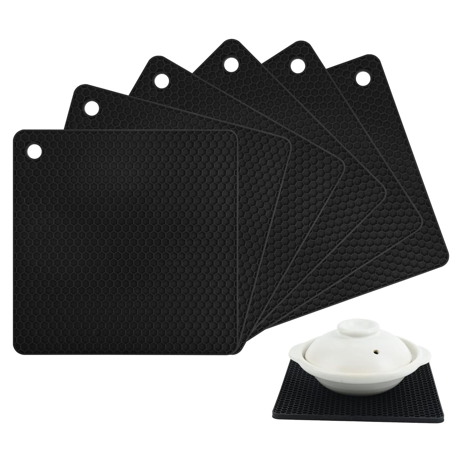 Mats de Silicona IFFMYJB 6 Piezas Antideslizantes 18.5cm